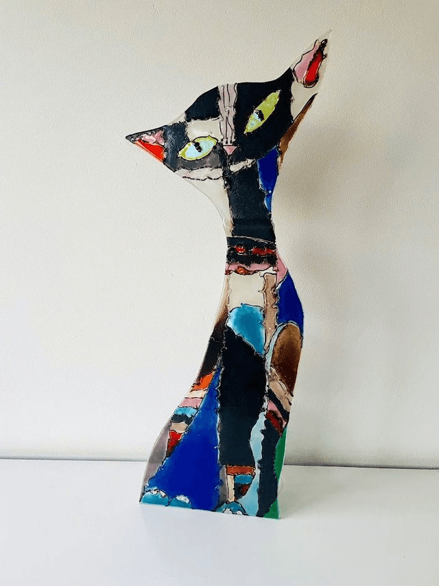 Fusing Cats - Katten beelden van Glas