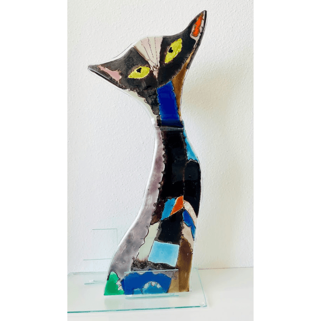 Fusing Cats - Katten beelden van Glas