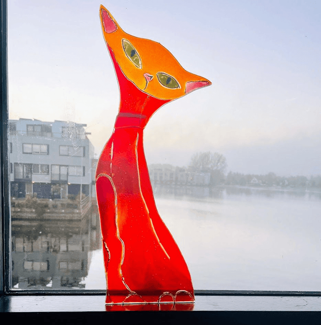 Fusing Cats - Katten beelden van Glas