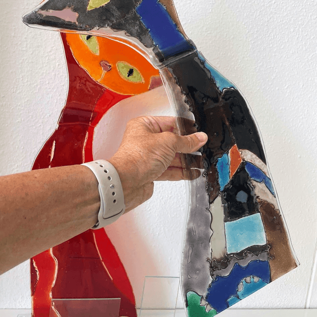 Fusing Cats - Katten beelden van Glas