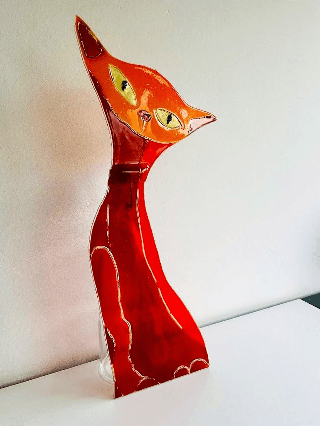 Fusing Cats - Katten beelden van Glas